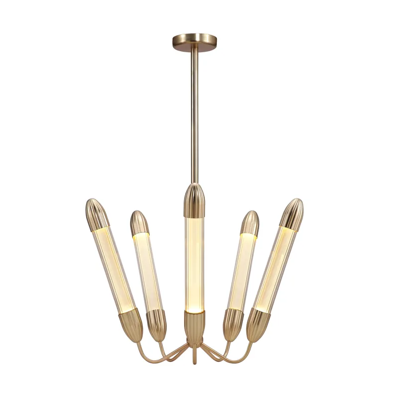 Lemon Squeeze Penta short ceiling lamp, Plated brass Limited Time