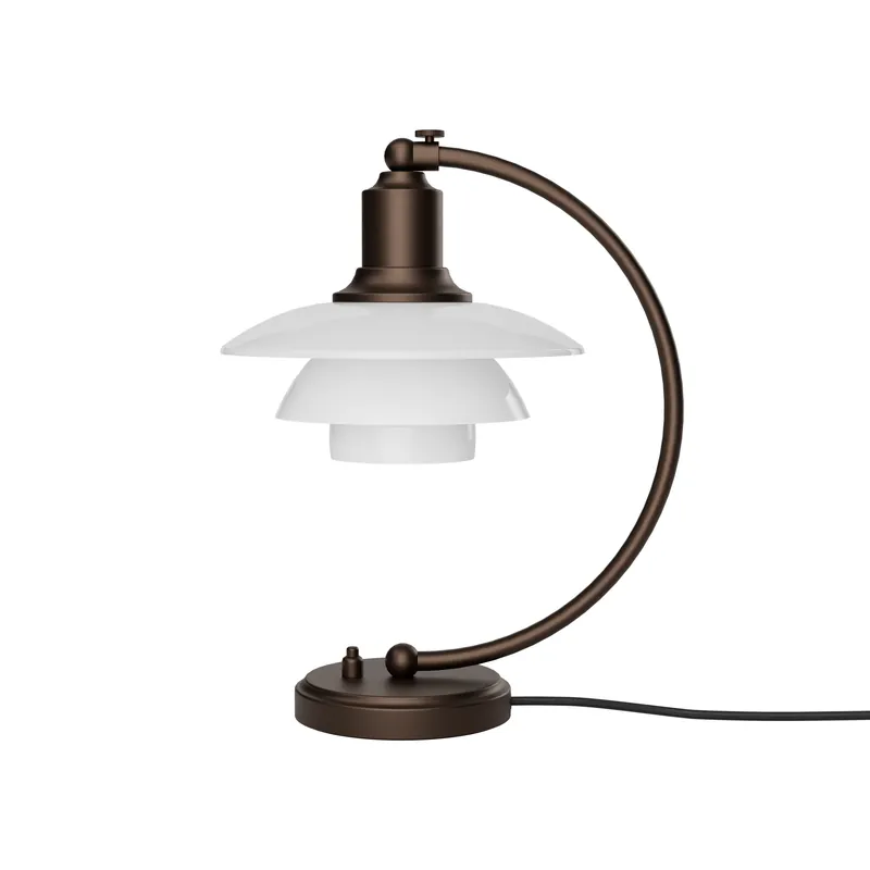 PH 2/2 Luna table lamp, Aged brass-opal glass Direct From Factory