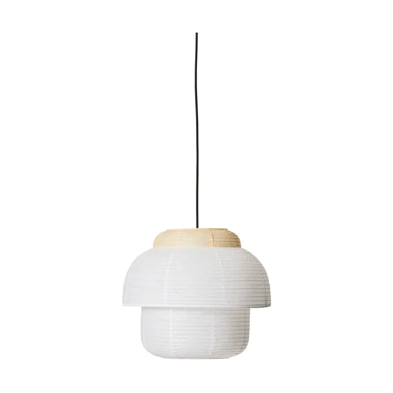 Papier Double pendant Ø40 cm, Soft yellow Free Delivery