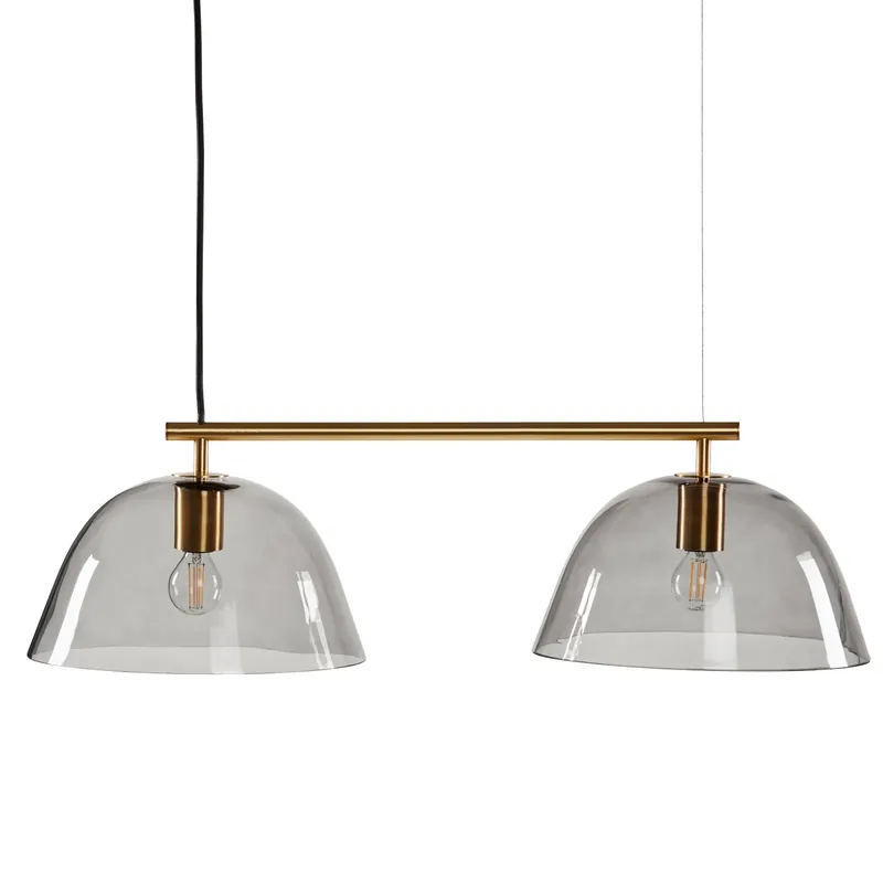 Wendo 70 ceiling lamp smoke-coloured glass, black Top Pick