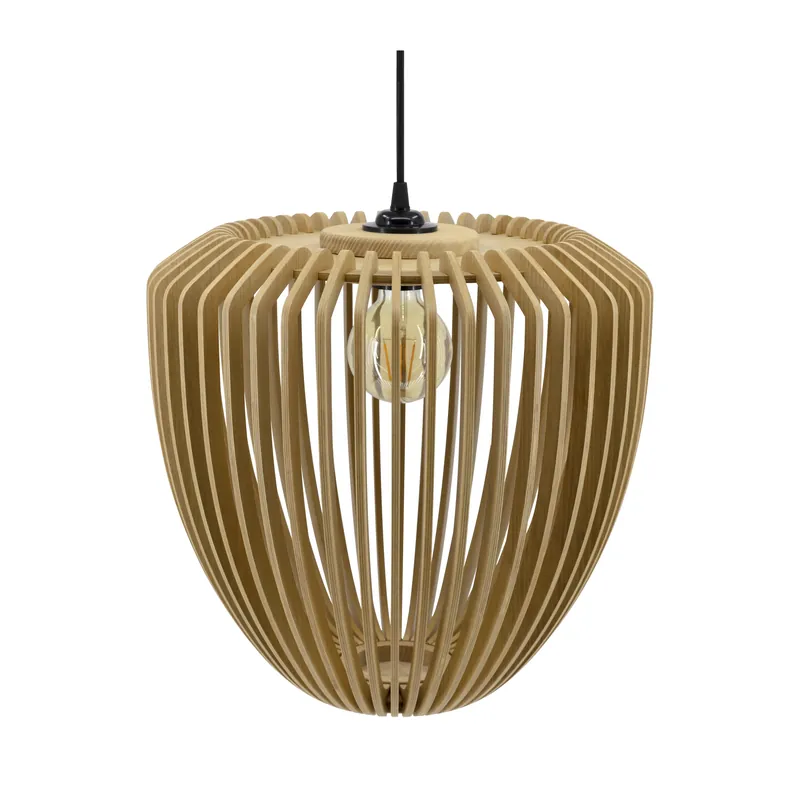 Low Price Clava Pendant Wood Ø38 cm, Oak