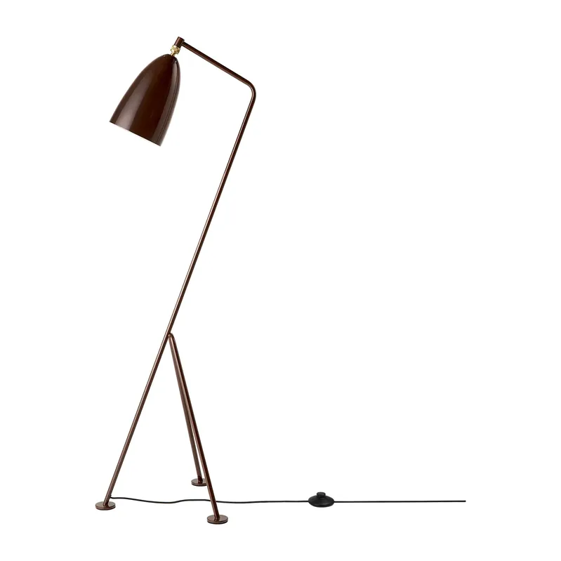 Gräshoppa floor lamp glossy, Black Low Price