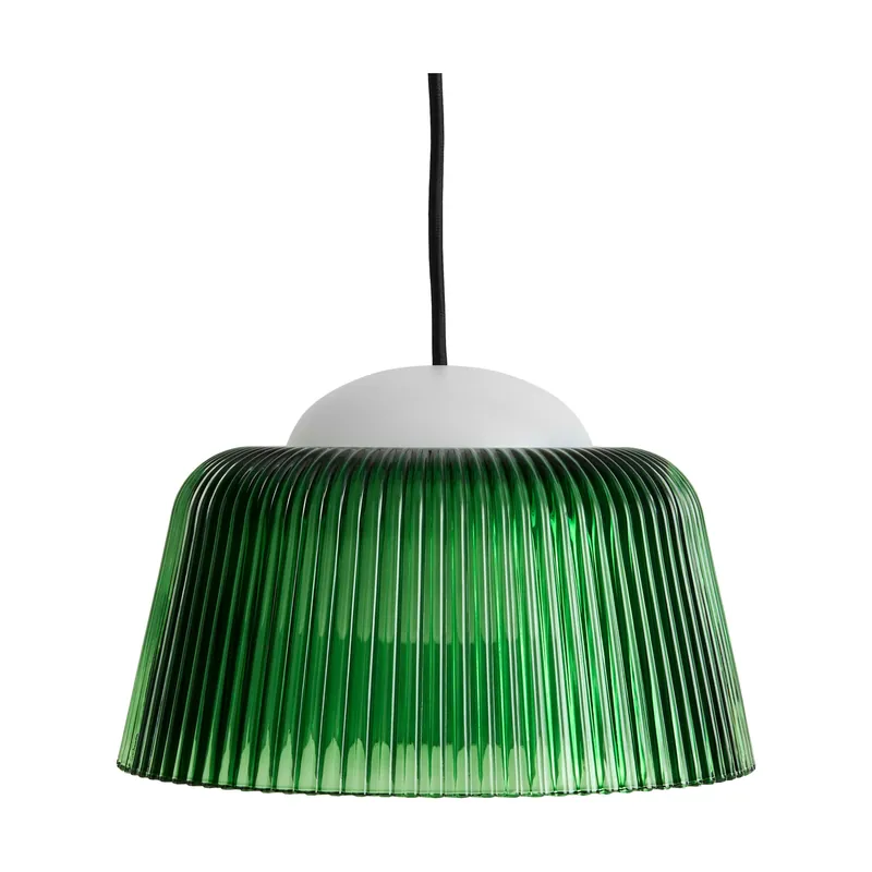 Brim Bottle pendant lamp Ø24,5 cm, Green glass Last Chance