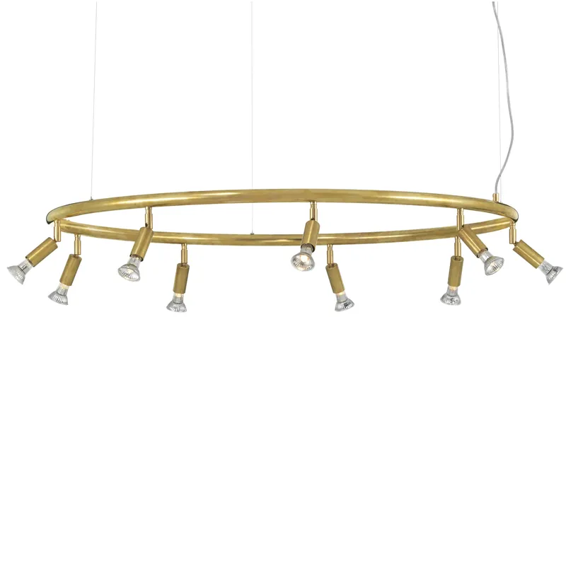 Star 9 round lamp Ø100 cm, rough copper Limited Time