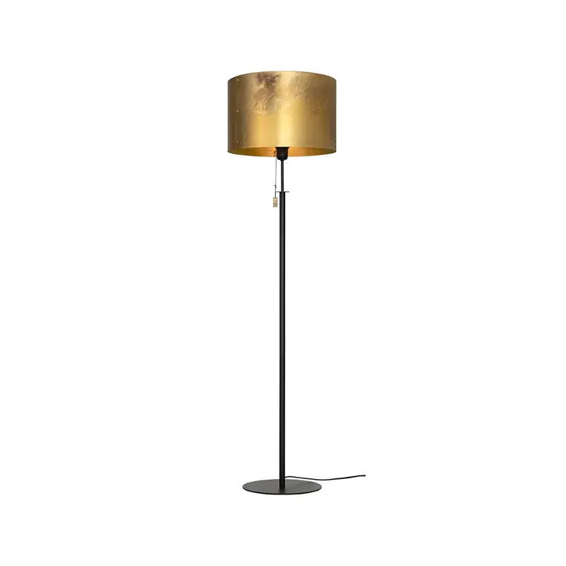 Trusted Brand Svep floor lamp, Black/raw brass