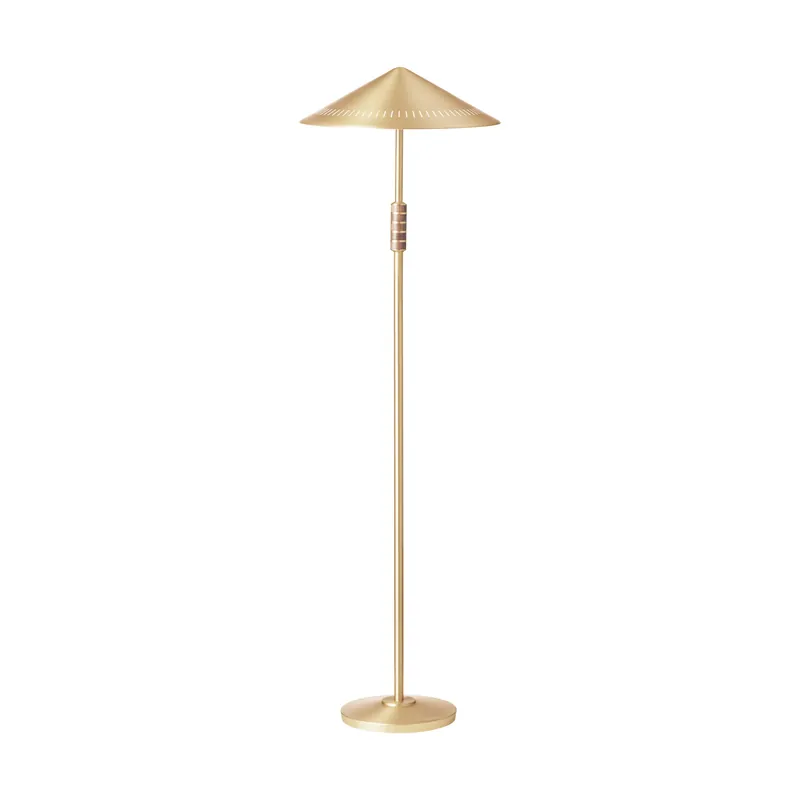 Buy Online Governor 405 floor lamp, Brass-walnut