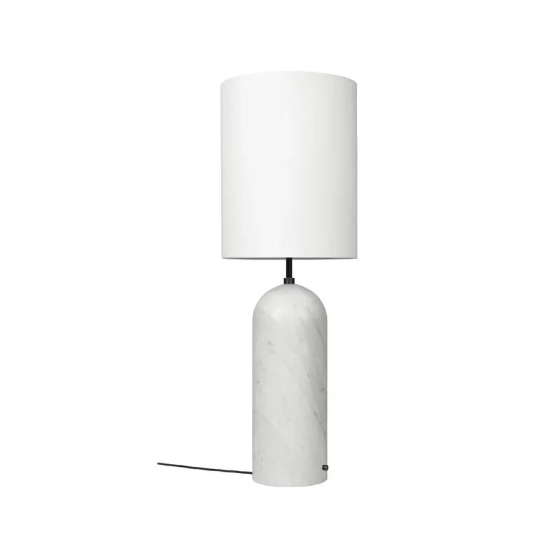 Gravity XL floor lamp, Black marble/white, low Next Day Delivery