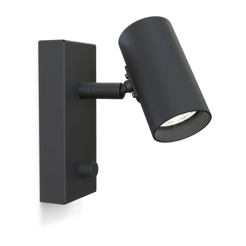Tyson wall lamp Ø5.5 cm, Black structure Big Sale