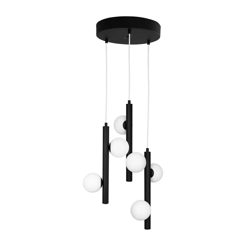 Pearl 3 pendant lamp, Black Authentic