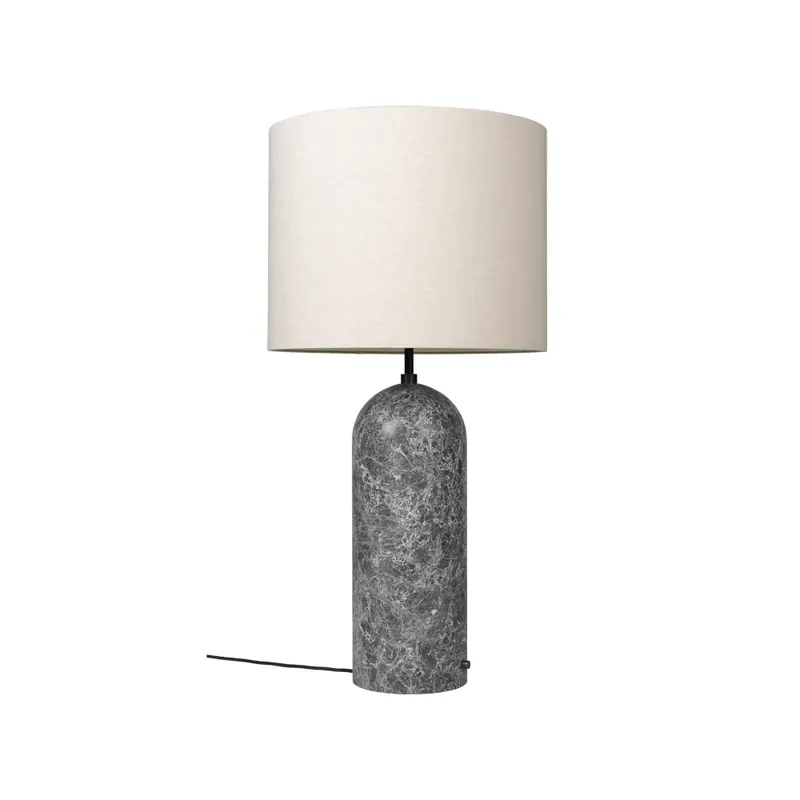 Limited Time Gravity XL floor lamp, Black marble/white, low