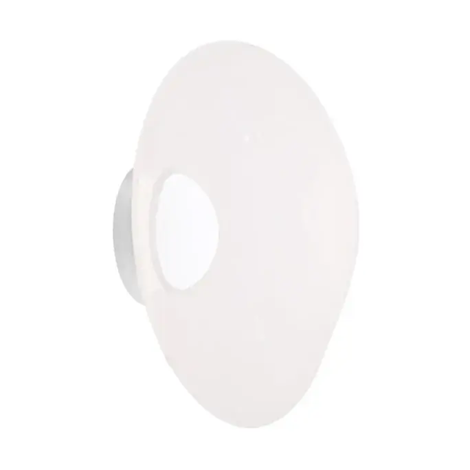 Melt Surface LED wall lamp, Opal-silver Warranty Included