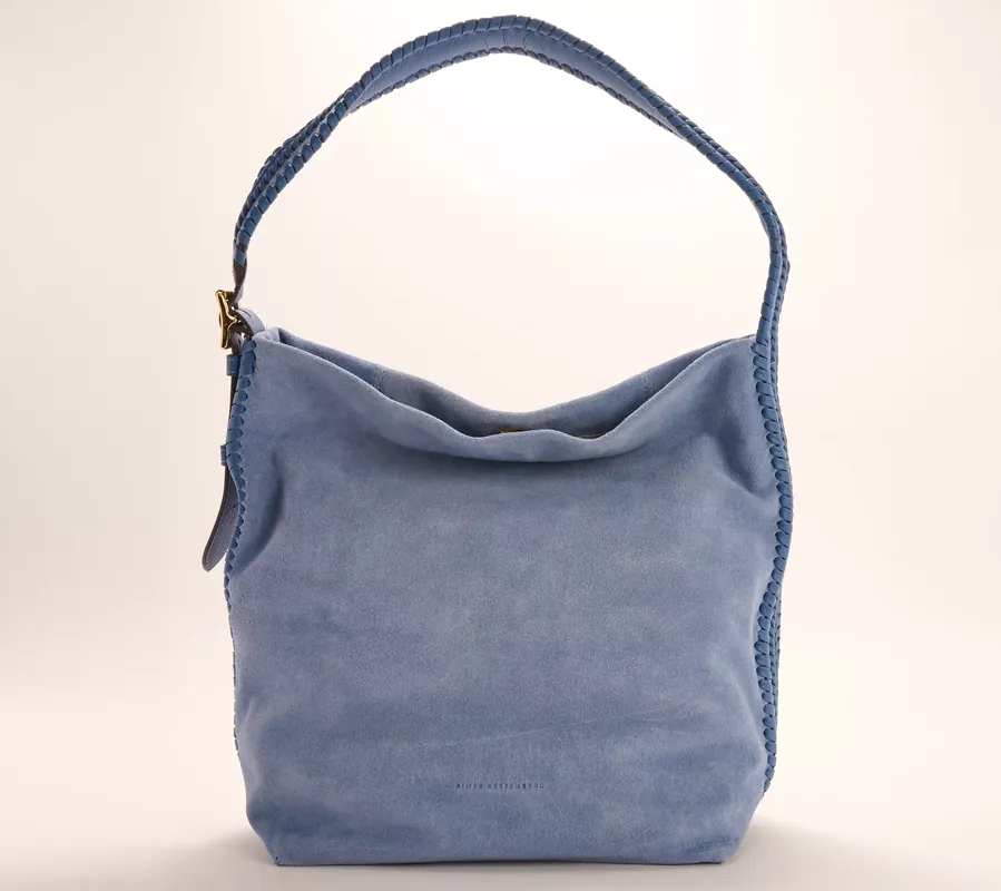 "As Is" Aimee Kestenberg All For Love Leather Bucket Bag Limited Offer