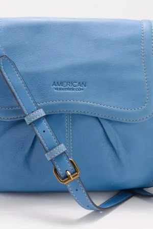 "As Is" American Leather Co. Ria Front Flap Large Crossbody Express Delivery