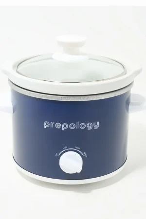 "As Is" Prepology 2-qt Compact Slow Cooker with Lid & 12 Recipes Buy Direct