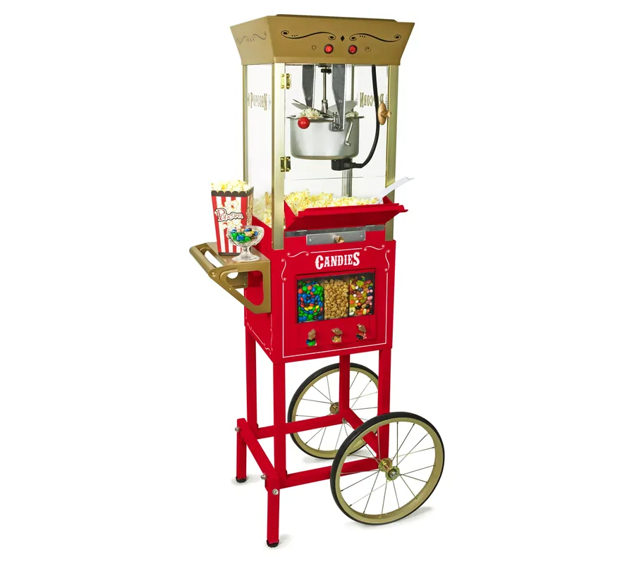 Nostalgia 53" Popcorn Cart with Candy Dispenser Free Shipping
