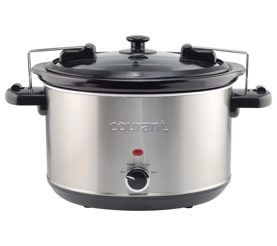 Courant 6-qt Locking Slow Cooker - Stainless Steel Flash Sale