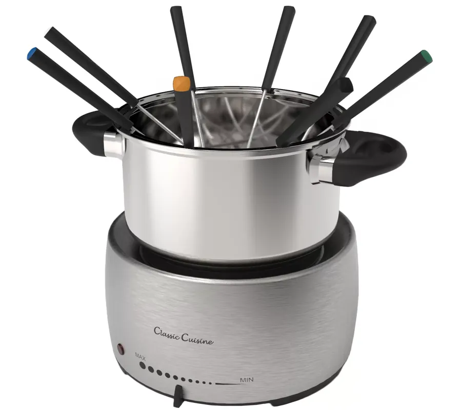 Classic Cuisine Stainless Steel Fondue Pot Set Best Seller