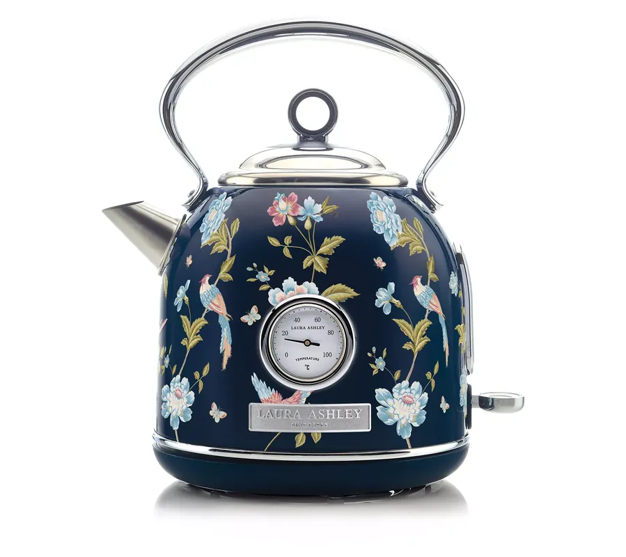 Laura Ashley 1.7 Liter Dome Electric Kettle with Visual Thermometer Trusted Brand