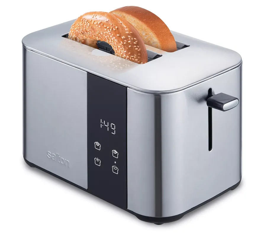 Salton Stainless Steel 2-Slice Digital Countdown Toaster Direct From Manufacturer