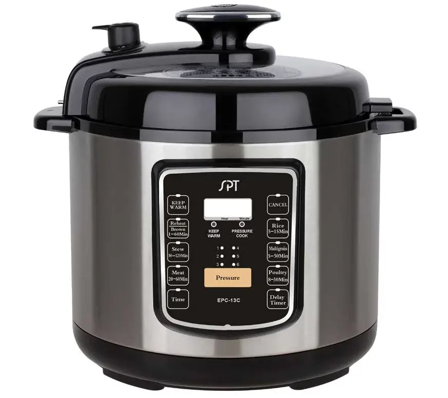 Grab Now SPT 6.5-qt Stainless Pressure Cooker w/ Quick Release Button