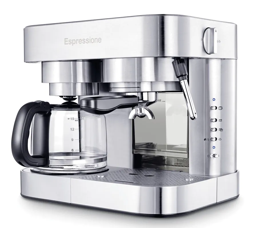 Espressione Combo Espresso Machine & 10-Cup Drip Coffeemaker Modern