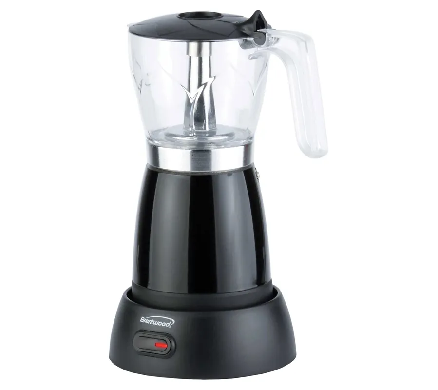 Brentwood 6-Cup Electric Moka Pot Espresso Machine Crafted