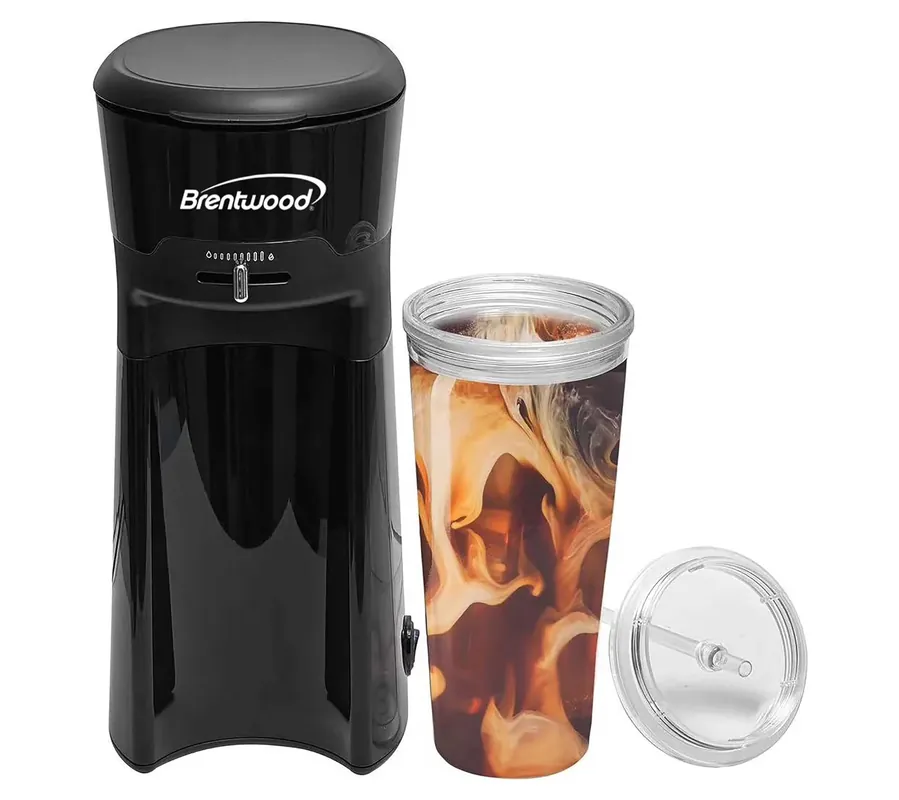 Crafted Brentwood Iced Coffee & Tea Maker with 20-Oz. Tumbler