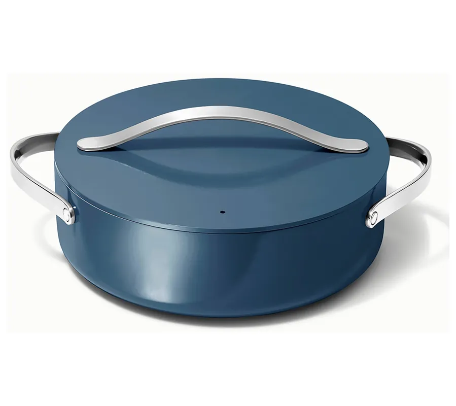 Caraway 6qt Nonstick Ceramic Rondeau Pan with Lid Factory Price