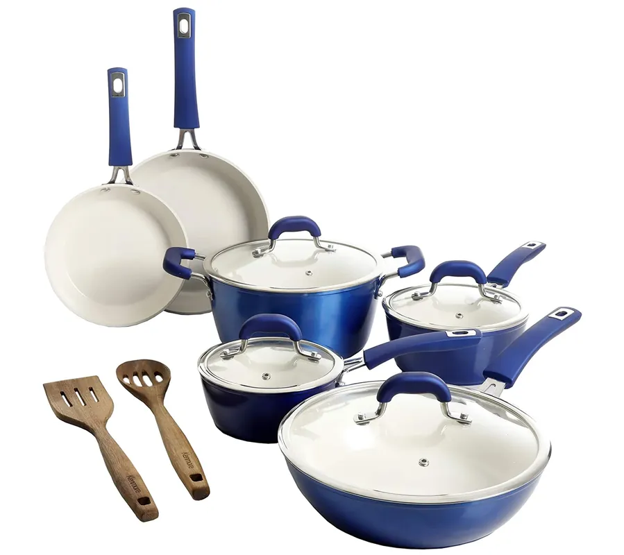 Flash Sale Kenmore Arlington Aluminum Ceramic Coated Cookware Set