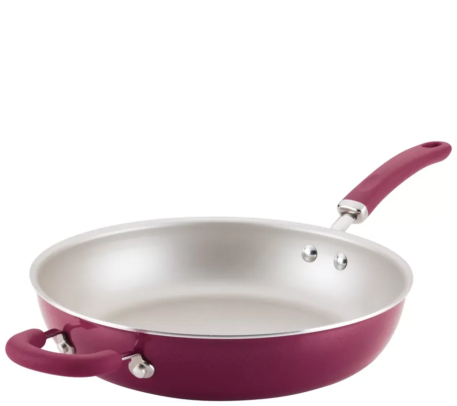 Rachael Ray Create Delicious 12.5" Aluminum Deep Skillet Express Delivery