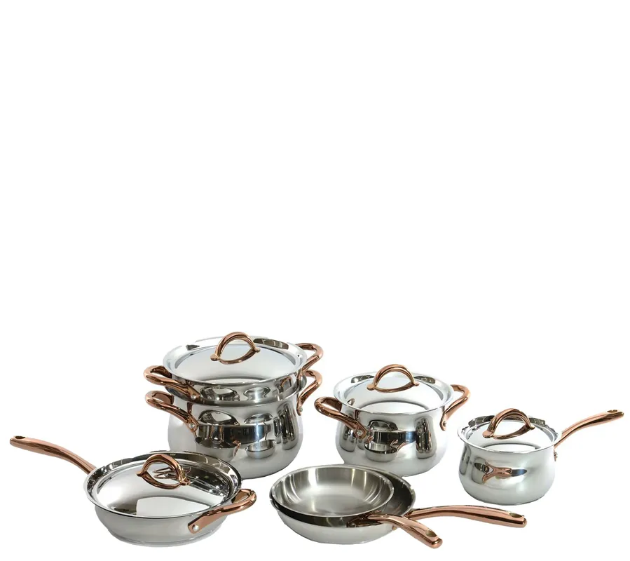 BergHOFF Ouro Gold 18/10 Stainless Steel 11-Piece Cookware Se Editor’s Pick