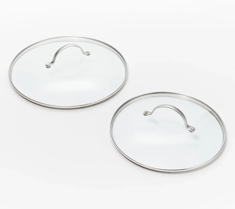 Popular GreenPan 2-Piece Lid Set Fits 9.5" and 11" Skillets