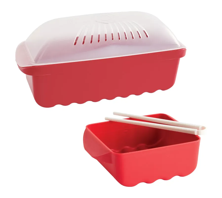 Warranty Included Nordic Ware Microwave Pasta Cooker and Ramen Cooker Set