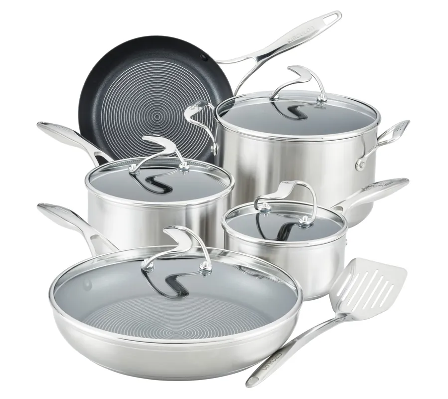 Circulon 10-pc Stainless Steel Cookware Set Money Back Guarantee