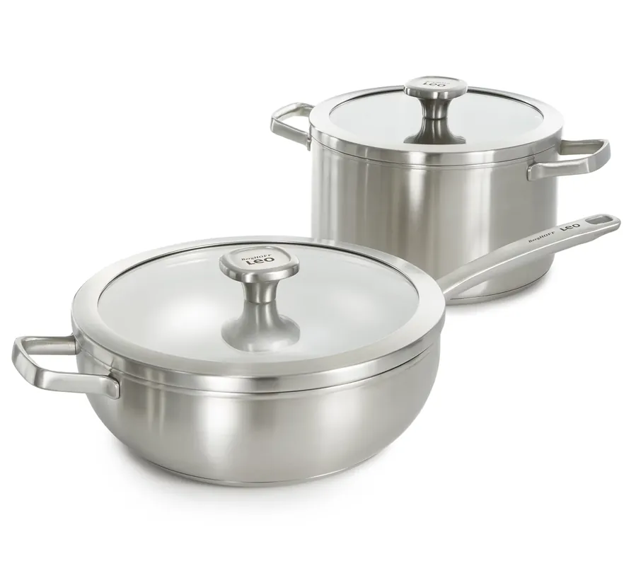 BergHOFF Graphite 4Pc 18/10 Stainless Steel Cookware Set Get Yours