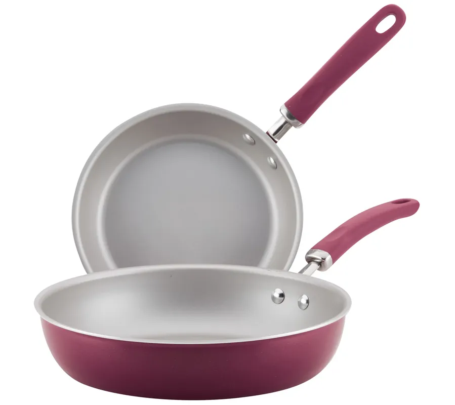 Rachael Ray Create Delicious 2-Pc Aluminum Skillet Set Luxury