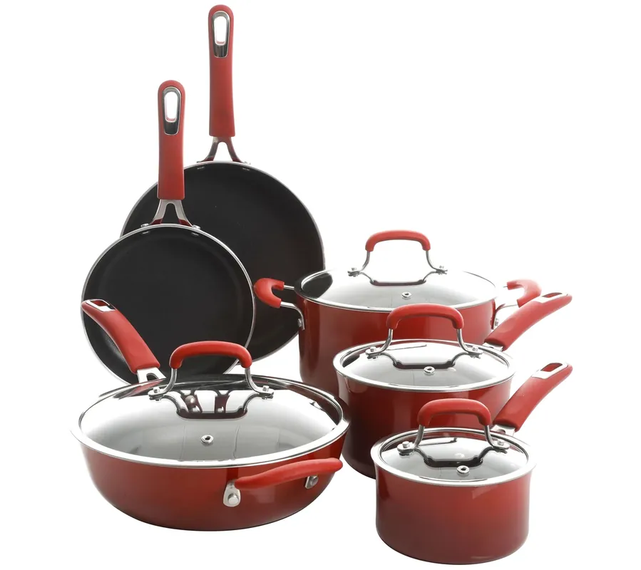 Kenmore Elite Andover 10-Piece Aluminum Cookware Set Exclusive