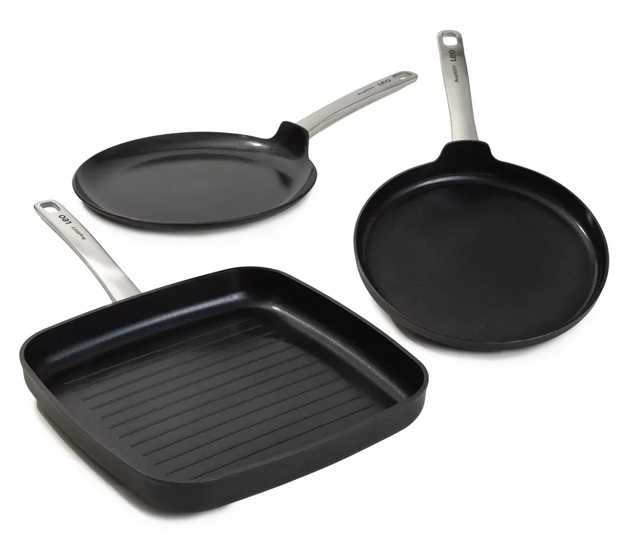 BergHOFF Graphite 3Pc Non-stick Ceramic Specialty Cookware Set Editor’s Pick