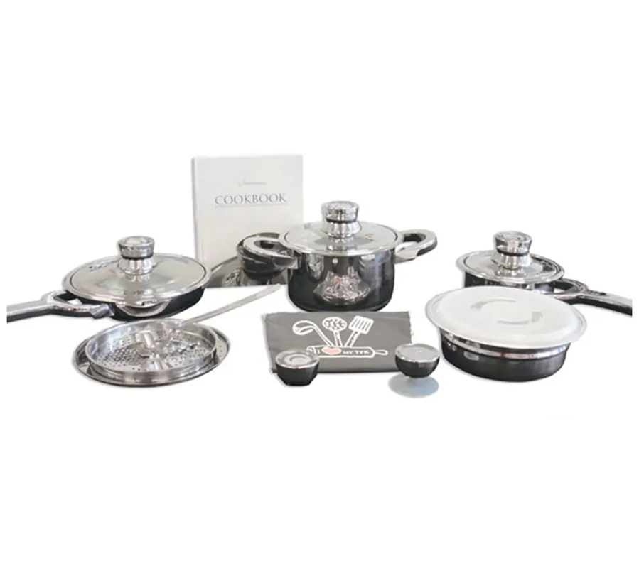 Exclusive Offer BergHOFF TFK 15pc Gourmet Collection 18/10 SS Cookware Set