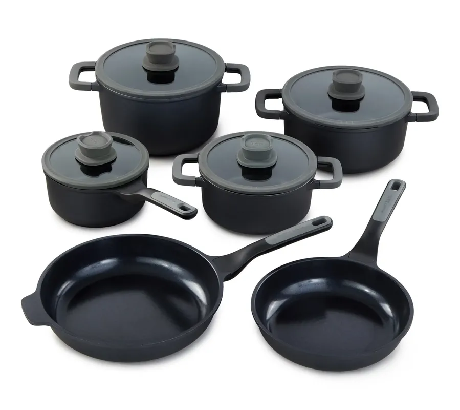 No Minimum Order BergHOFF Stone+ 10-Piece Nonstick Ceramic Cookware Set