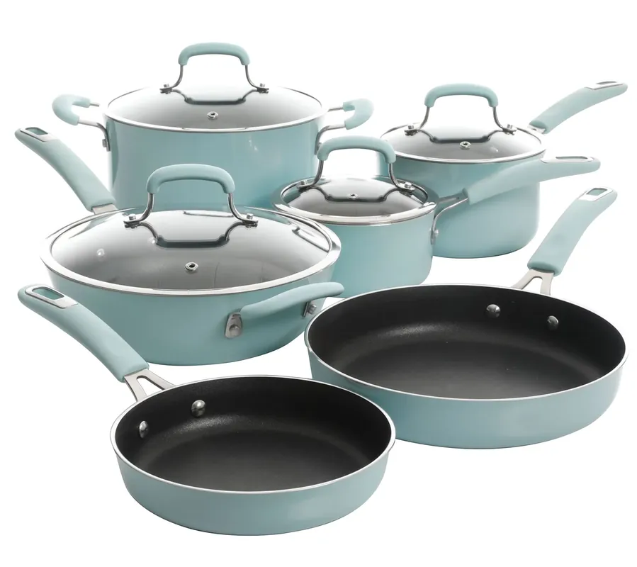 Kenmore Elite Andover 10 Piece Aluminum Cookware Set Reduced Price
