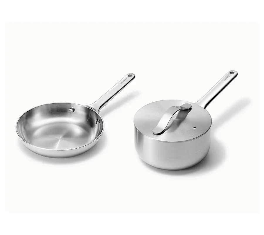 Caraway Home Stainless Steel Mini Duos CookwareSet Fresh Stock