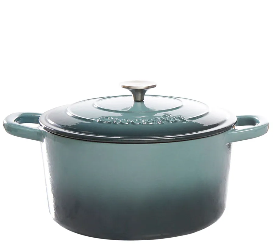 Trending Crock-Pot Artisan 7-qt Round Cast-Iron Dutch Oven - Slate Gra