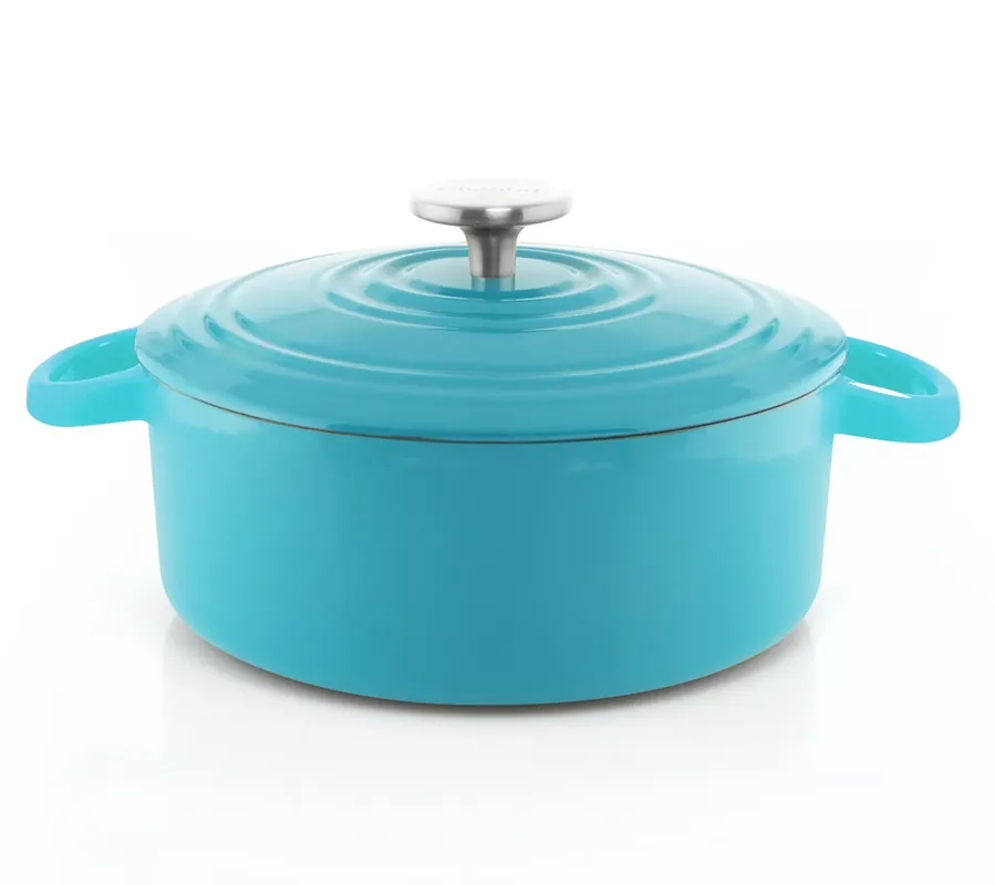 Chantal 3 Quart Round Cast Iron Dutch Oven withLid Latest