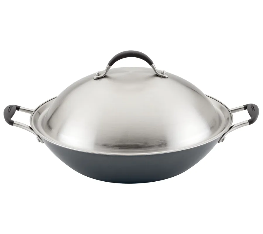 Circulon ScratchDefense Wok with lid, 14in Next Day Delivery
