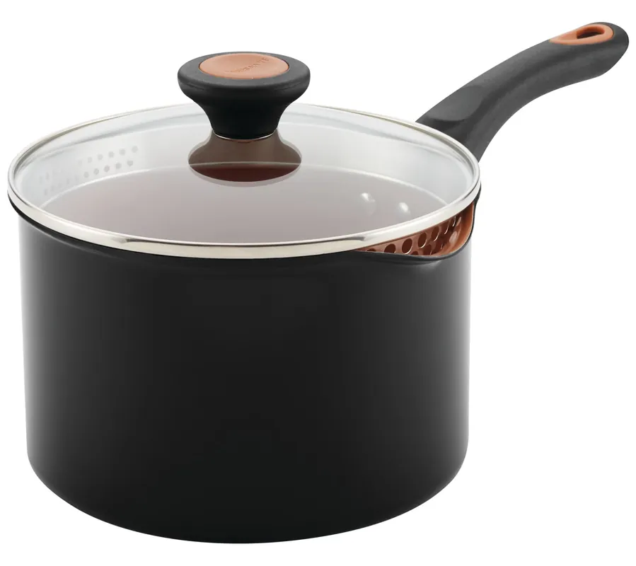 Deal Farberware Glide 3-qt Straining Saucepan