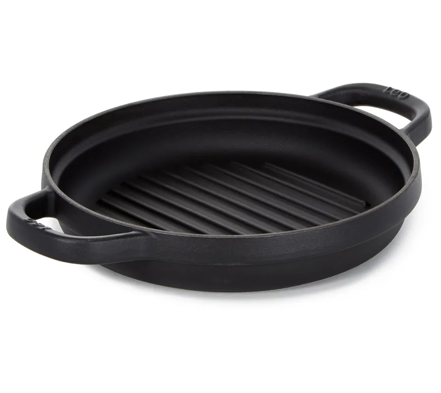 BergHOFF 10.25" Graphite Enamel Cast Iron RoundGrill Pan Secure Checkout