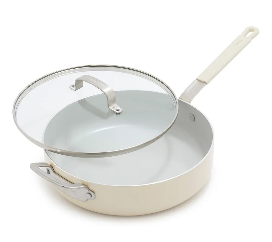 Bobby Flay by GreenPan Ceramic Nonstick 4.5qt Saute Pan & Lid Certified