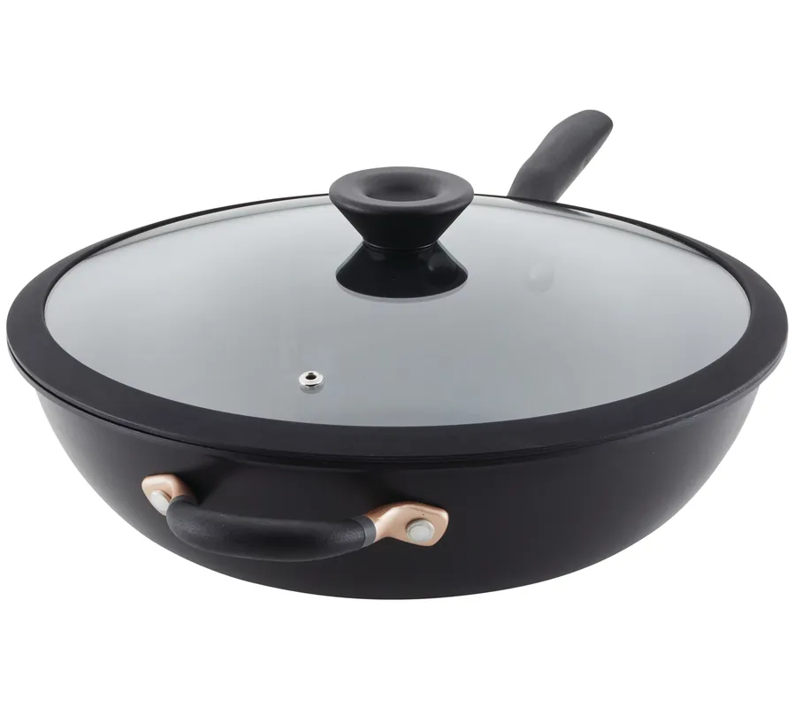 Direct From Manufacturer Meyer Accent Series 12.75" Stir Fry Wok with Handle and Lid