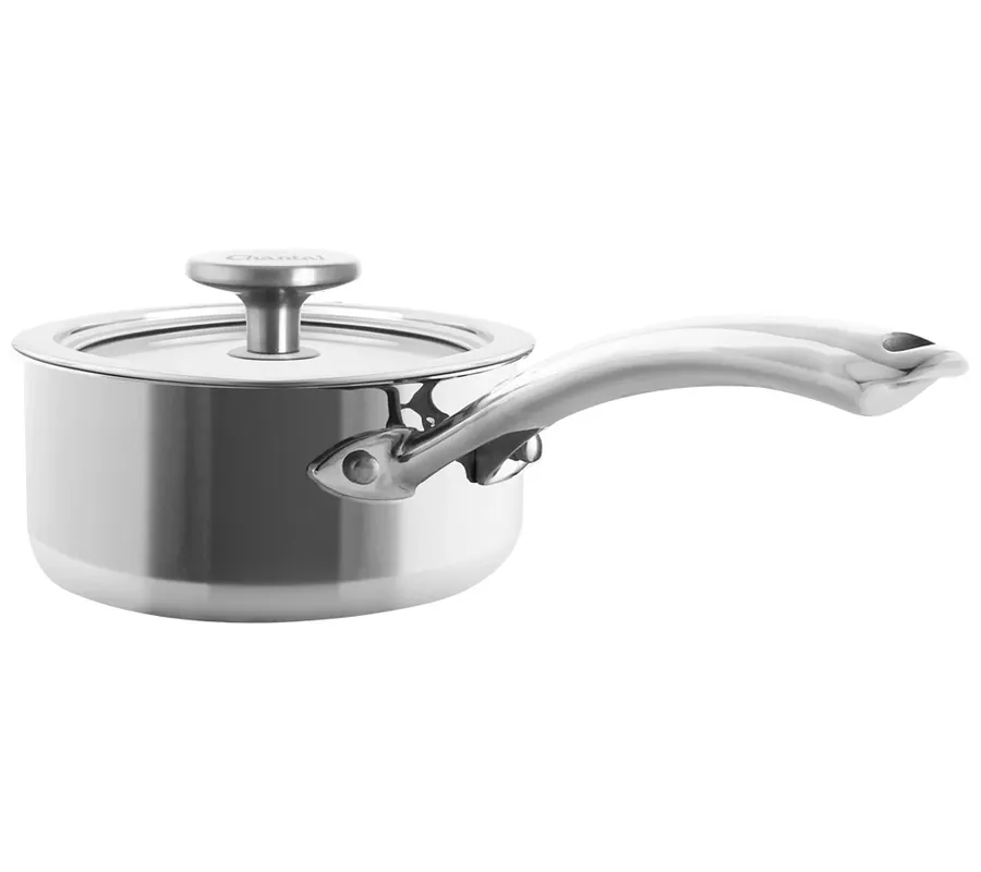 High Quality Chantal 3.Clad 1 Quart Saucepan with Glass Lid